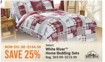 Cabela's Select White River Home Bedding Sets offer