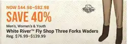 Cabela's White River Fly Shop Three Forks Waders offer