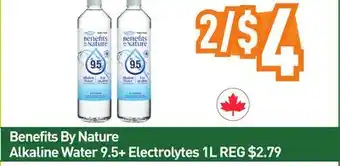 Healthy Planet Benefits By Nature Alkaline Water offer