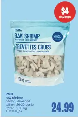 Wholesale Club RAW SHRIMP, 1.36 KG offer