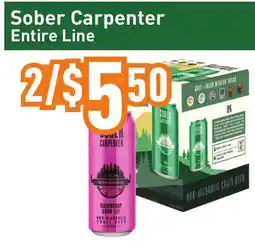 Healthy Planet Sober Carpenter Entire Line offer