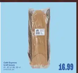 Wholesale Club CAFÉ EXPRESS KRAFT BOXES #1, #3 or #8, 50 ct offer