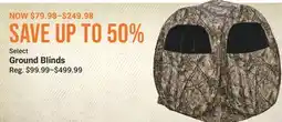 Cabela's Select Ground Blinds offer