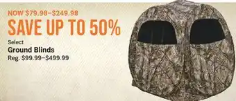 Cabela's Select Ground Blinds offer