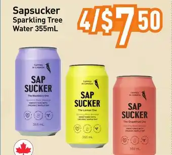 Healthy Planet Sapsucker Sparkling Tree Water offer