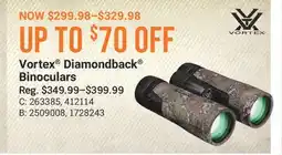 Cabela's Vortex Diamondback Binoculars offer