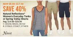 Cabela's Natural Reflections Women's Everyday Tanks or Spring Valley Shorts offer