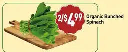 Healthy Planet Organic Bunched Spinach offer