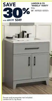RONA LANDON & CO. MABELA VANITY 30 offer