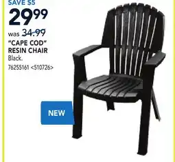 RONA CAPE COD RESIN CHAIR offer
