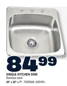 RONA SINGLE KITCHEN SINK offer