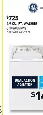 RONA GE 4.9 CU. FT. WASHER offer