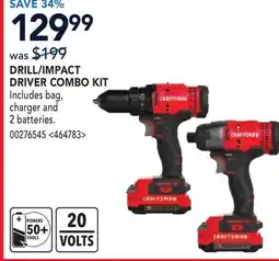 RONA DRILL/IMPACT DRIVER COMBO KIT offer