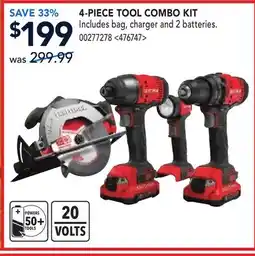 RONA 4-PIECE TOOL COMBO KIT offer