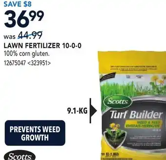 RONA LAWN FERTILIZER offer