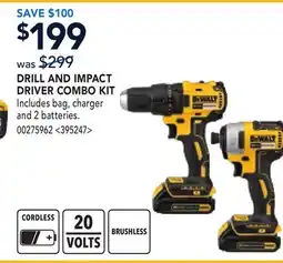 RONA DRILL AND IMPACT DRIVER COMBO KIT offer