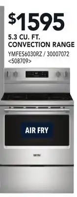 RONA 5.3 CU. FT. CONVECTION RANGE offer