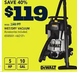 RONA DEWALT WET/DRY VACUUM offer