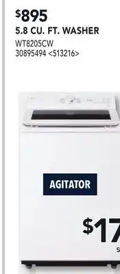 RONA LG 5.8 CU. FT. WASHER offer