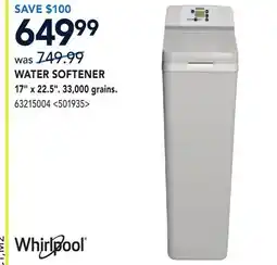 RONA WATER SOFTENER 17 X 22.5 33,000 grains offer