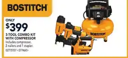 RONA BOSTITCH 3-TOOL COMBO KIT WITH COMPRESSOR offer