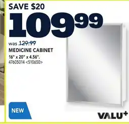 RONA MEDICINE CABINET 16 x 20 x 4.56 offer