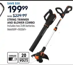 RONA WORX STRING TRIMMER AND BLOWER COMBO offer