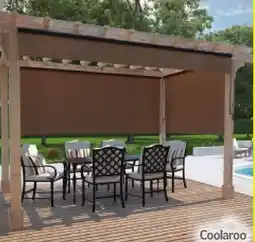 RONA 8' x 6' in-stock COOLAROO out door roller shades offer