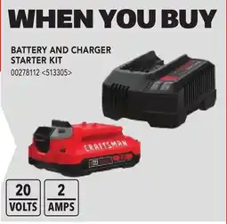 RONA BATTERY AND CHARGER STARTER KIT offer