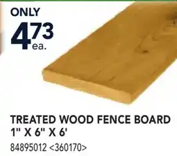 RONA TREATED WOOD FENCE BOARD 1 X 6 X 6' offer