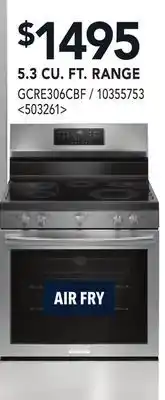 RONA 5.3 CU. FT. RANGE offer