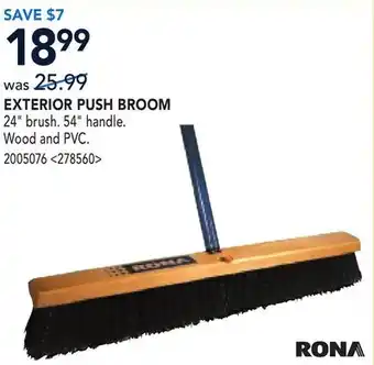 RONA EXTERIOR PUSH BROOM offer