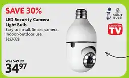 Home Hardware LED Security Camera Light Bulb offer