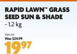 Home Hardware Iron+ Premium Sun & Shade Grass Seed 1.2kg offer