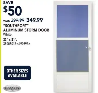RONA SOUTHPORT ALUMINUM STORM DOOR offer
