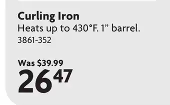 Home Hardware Curling Iron offer
