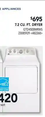RONA GE 7.2 CU. FT. DRYER offer