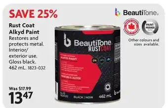 Home Hardware Rust Coat Alkyd Paint offer