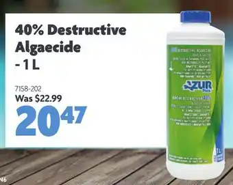 Home Hardware 40% Destructive Algaecide Azure Pool offer