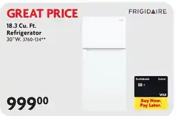 Home Hardware 18.3 Cu. Ft. Refrigerator offer