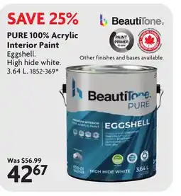 Home Hardware PURE 100% Acrylic Interior Paint offer