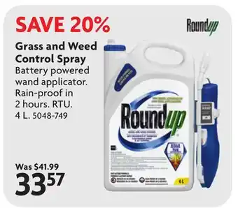 Home Hardware Grass and Weed Control Spray offer