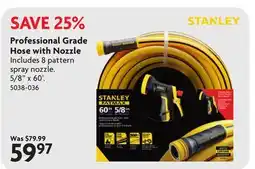 Home Hardware Professional Grade Hose with Nozzle offer