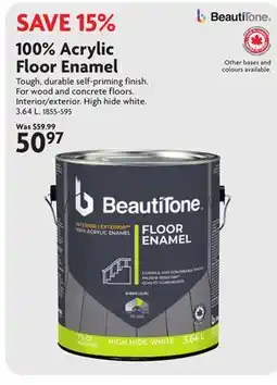 Home Hardware 100% Acrylic Floor Enamel offer