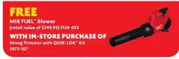 Home Hardware M18 FUEL Blower offer