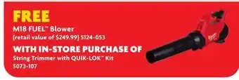 Home Hardware M18 FUEL Blower offer