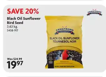 Home Hardware Black Oil Sunflower Bird Seed offer