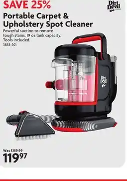 Home Hardware Portable Carpet & Upholstery Spot Cleaner offer
