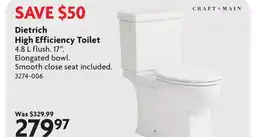 Home Hardware Dietrich High Efficiency Toilet offer