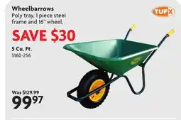 Home Hardware 5 Cu. Ft. Wheelbarrows offer
